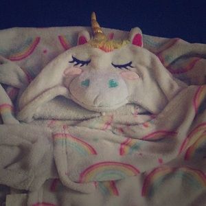 Cute kids bundle of joy unicorn blanket